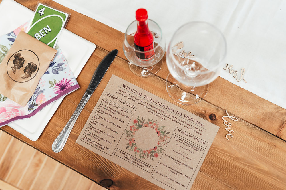 Guest Book Card DIY Barn Wedding Jessica Grace Photography