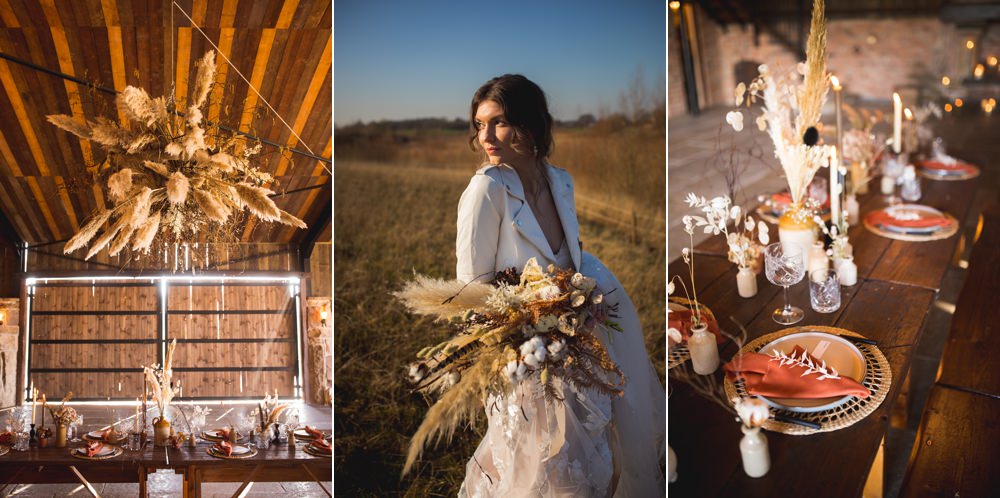 Dried Flower Wedding Ideas Dan Lambourne Photography