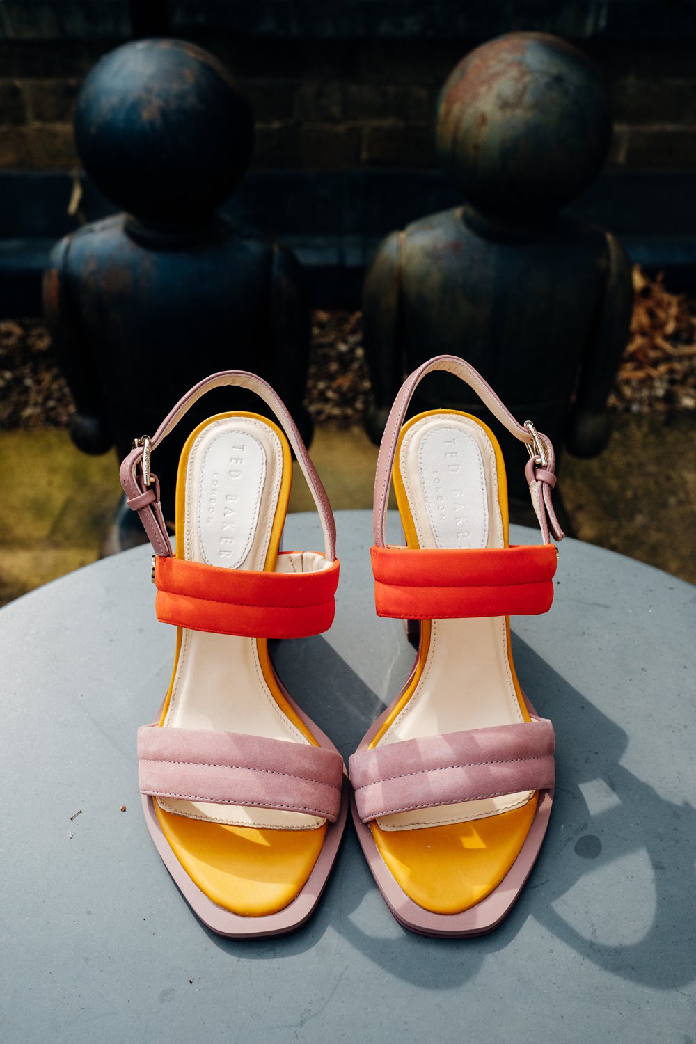 Colour Block Heels Shoes Bride Bridal East London Wedding Marianne Chua Photography
