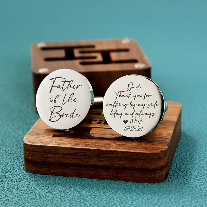 Father Bride Groom Gift Ideas Cufflinks