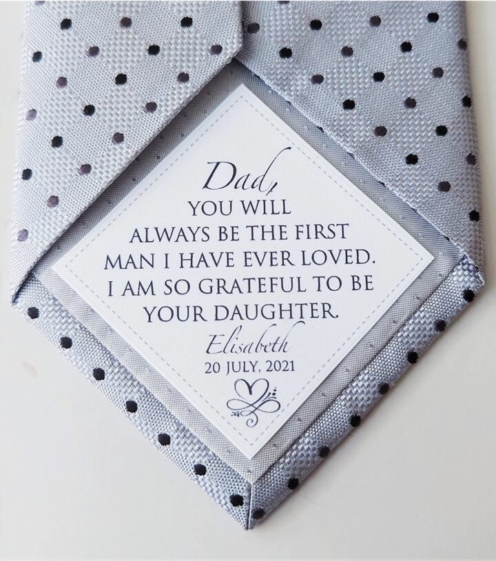 Tie Patch Father Wedding Present Ideas
