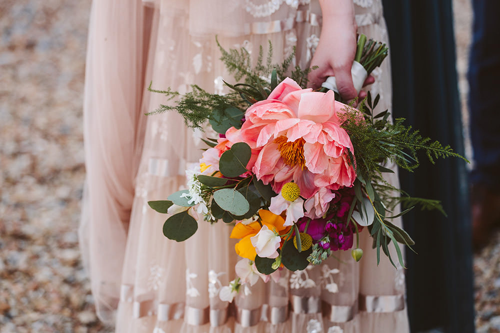 Bouquet Flowers Bride Bridal Peony Greenery Glynde Place Wedding Sarah London Photography
