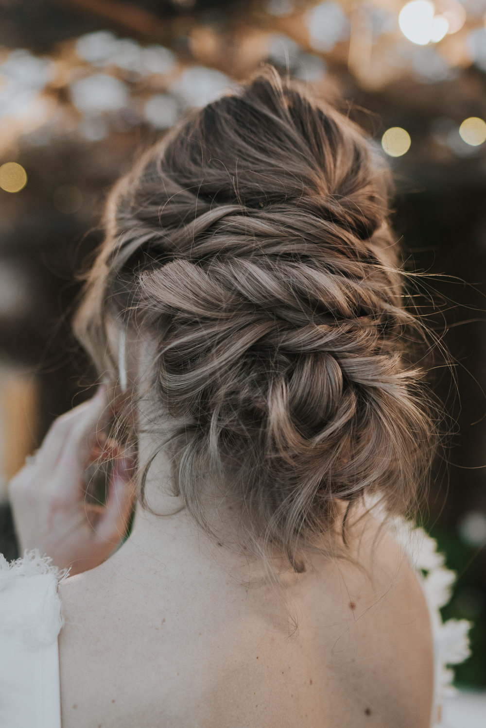 Bride Bridal Hair Style Up Do Plait Braid Grey Wedding Ideas Grace Elizabeth
