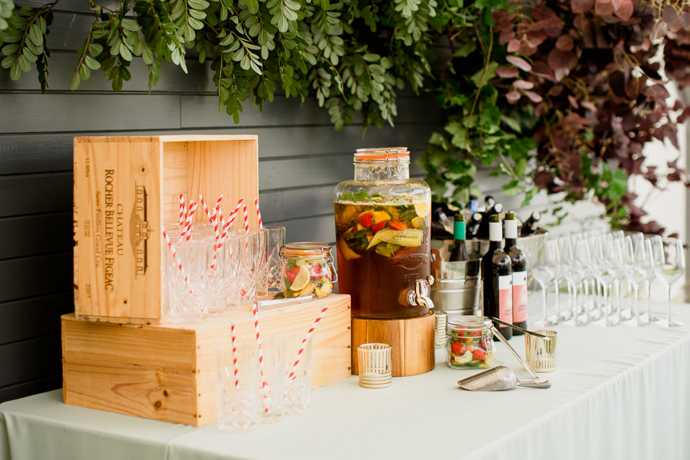 Drinks Dispenser Bar Holford Estate Wedding Voyteck Photography