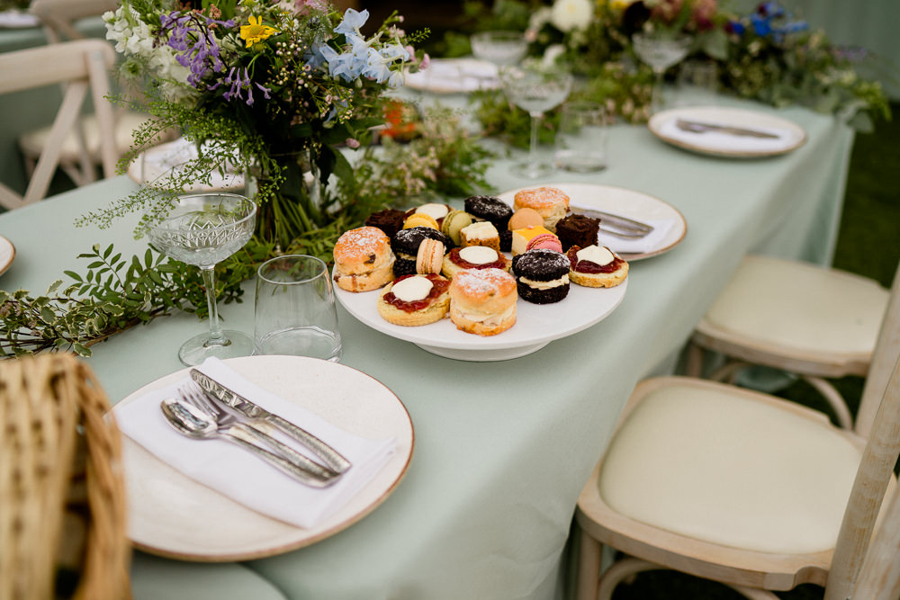 Table Decor Garland Flowers Centrpiece Long Tables Holford Estate Wedding Voyteck Photography