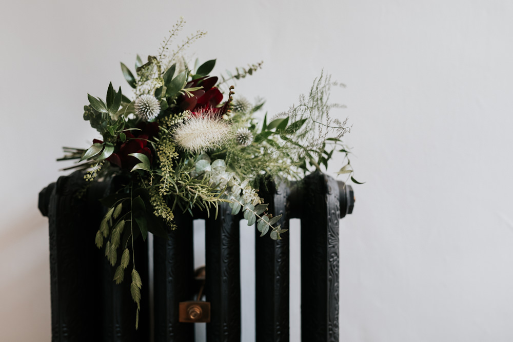 Bouquet Flowers Bride Bridal Greenery Foliage Protea Indie City Wedding Kate Gray Photography