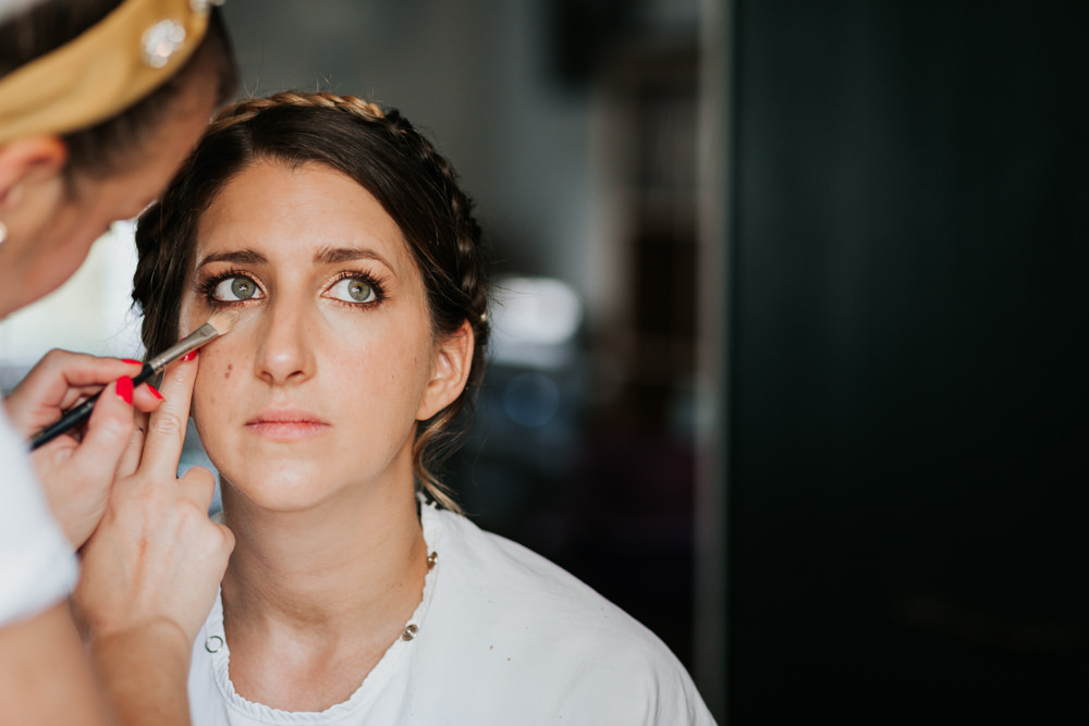 Bride Bridal Hair Make Up Indie City Wedding Kate Gray Photography