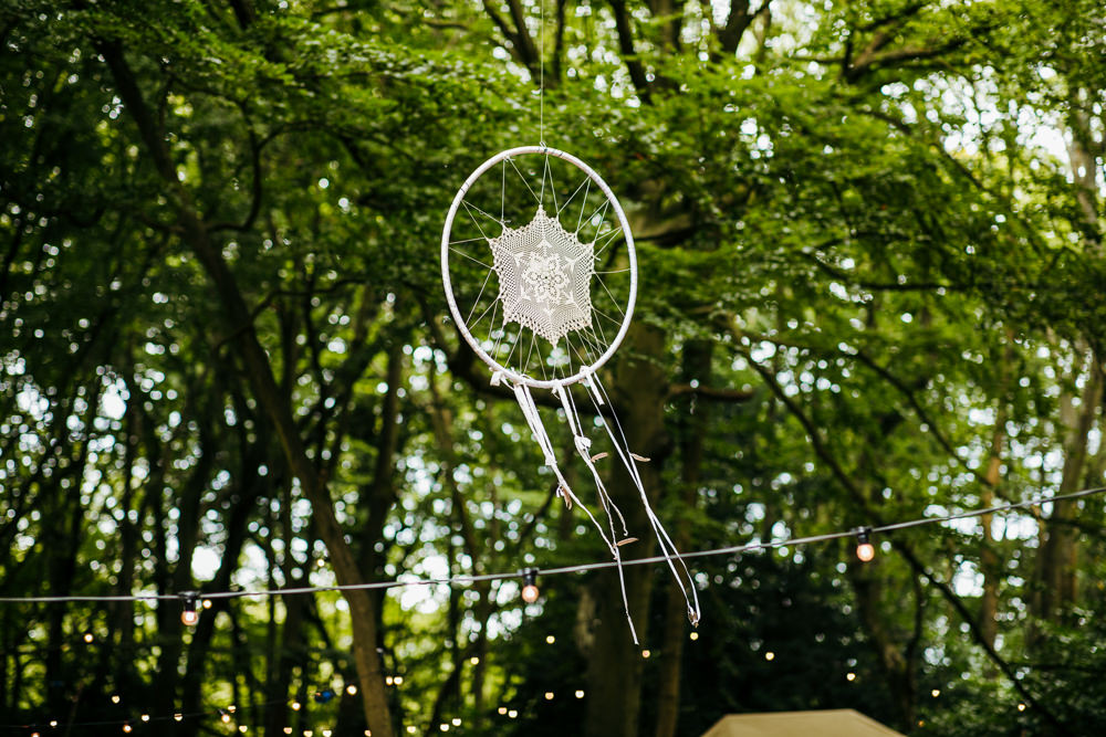 Dreamcatcher Decor Lila’s Wood Wedding Two-D Photography