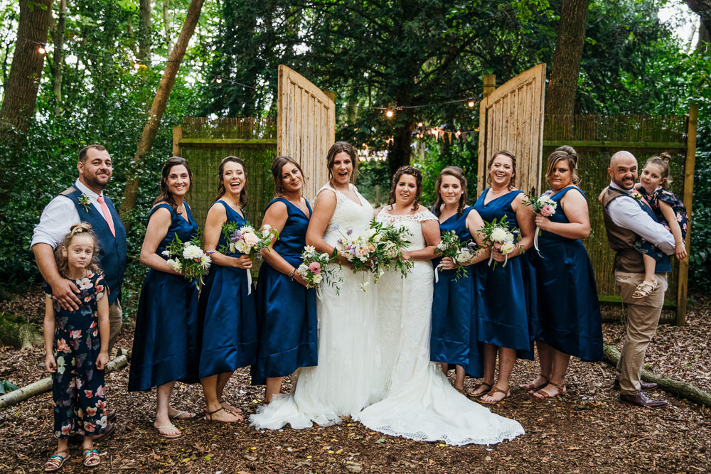 Bridesmaids Bridesmaid Dress Dresses Blue Lila’s Wood Wedding Two-D Photography