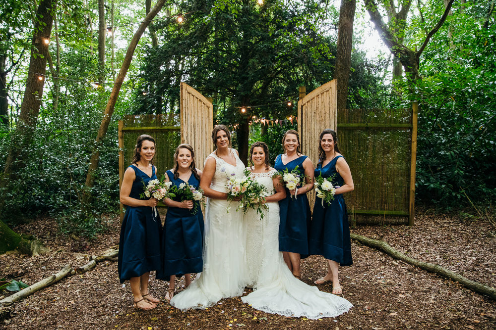 Bridesmaids Bridesmaid Dress Dresses Blue Lila’s Wood Wedding Two-D Photography