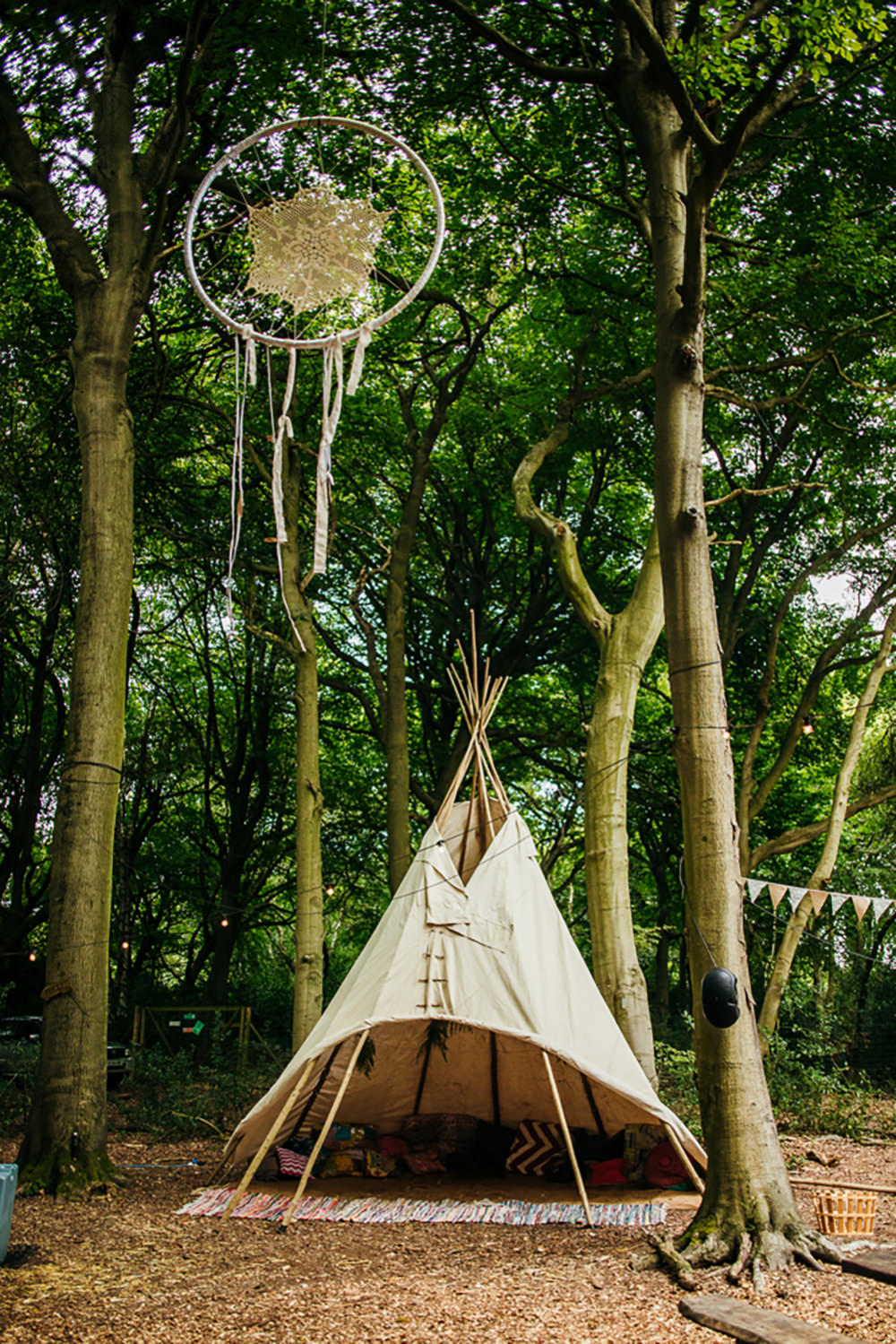 Tipi Tent Lila’s Wood Wedding Two-D Photography