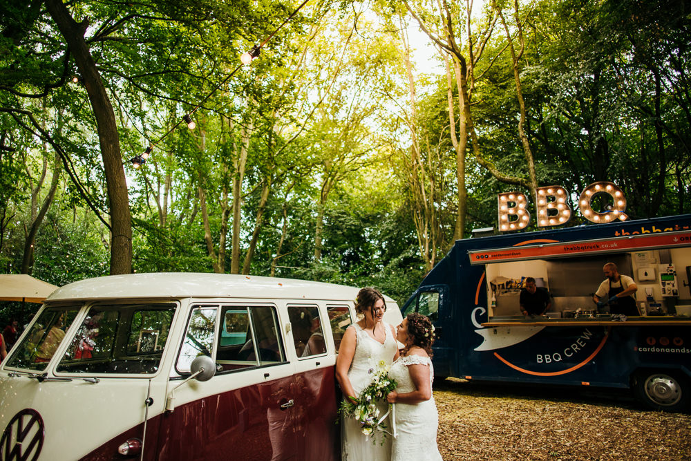 Lila’s Wood Wedding Two-D Photography BBQ Food Truck Van