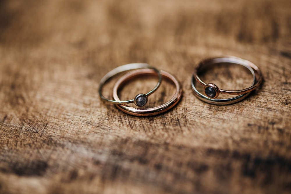 Rings Bands Lila’s Wood Wedding Two-D Photography
