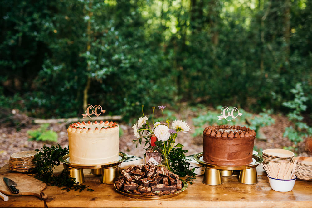 Cake Table Dessert Lila’s Wood Wedding Two-D Photography
