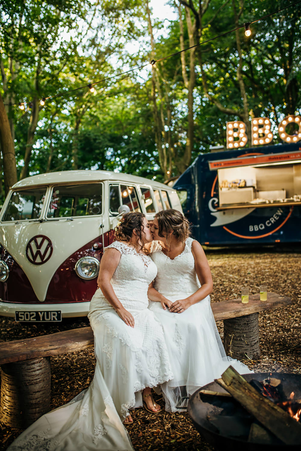 Lila’s Wood Wedding Two-D Photography BBQ Food Truck Van