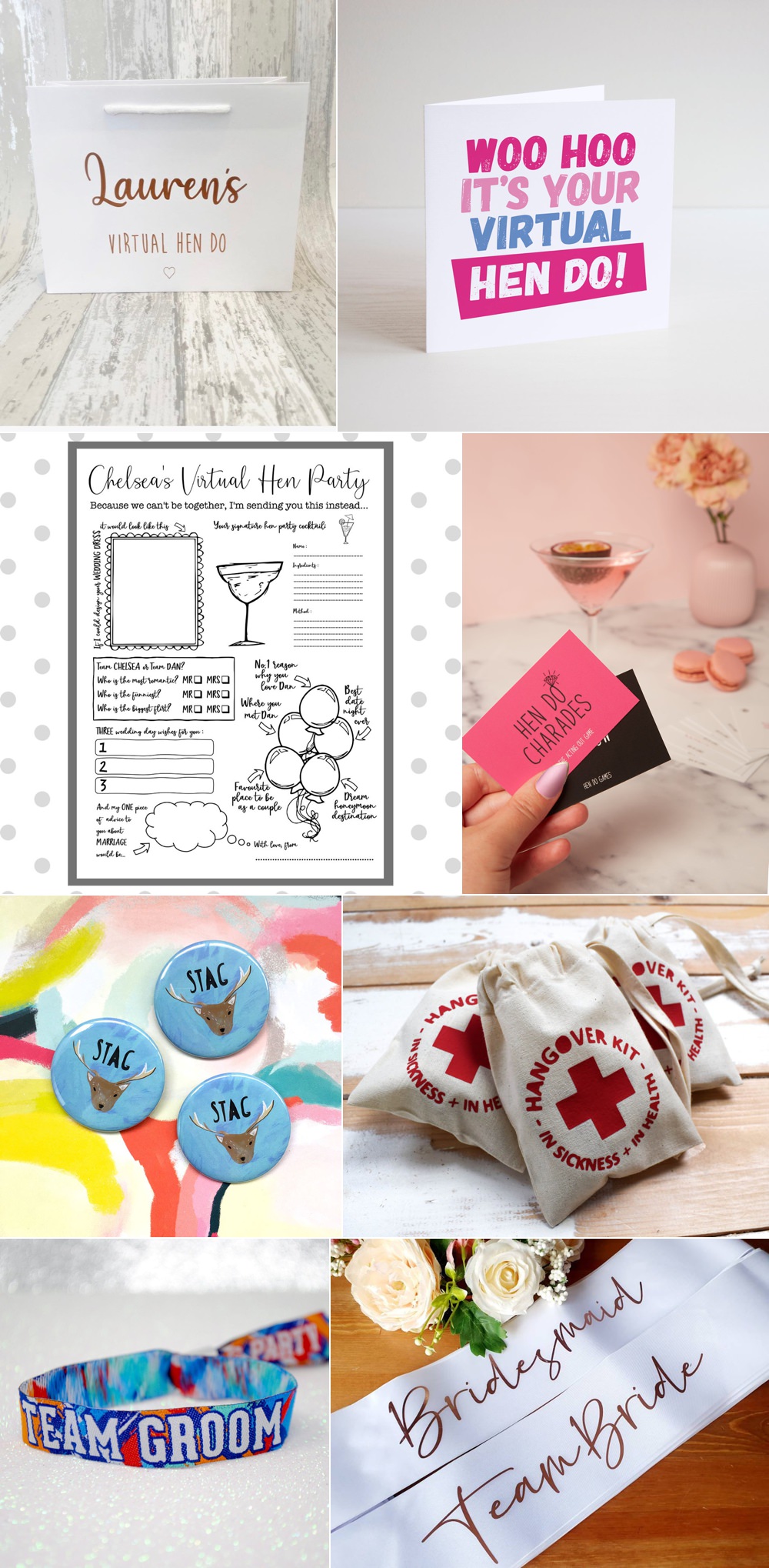 Lockdown Wedding Gift Ideas Hen Stag