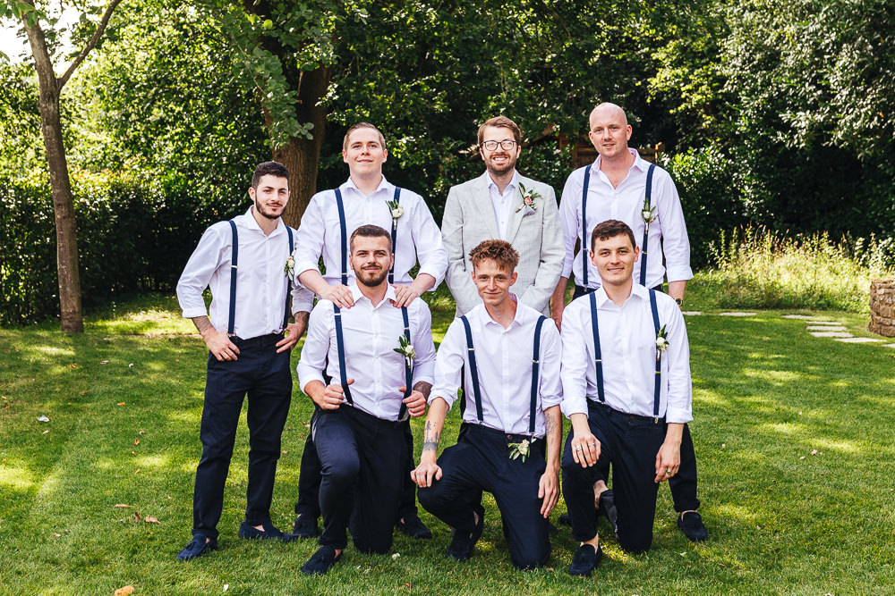 Groomsmen Braces Chinos Millbridge Court Wedding Kirsty Mackenzie Photography