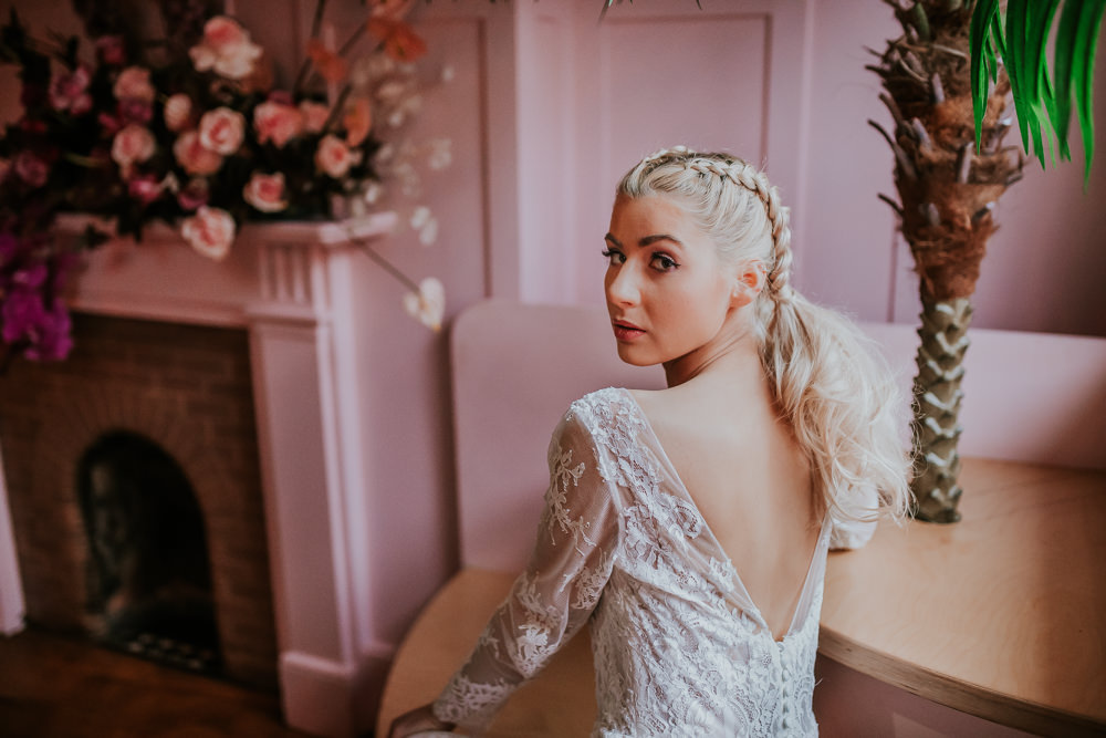 Bride Bridal Make Up Modern Pink Wedding Ideas Aurora Grey Photography