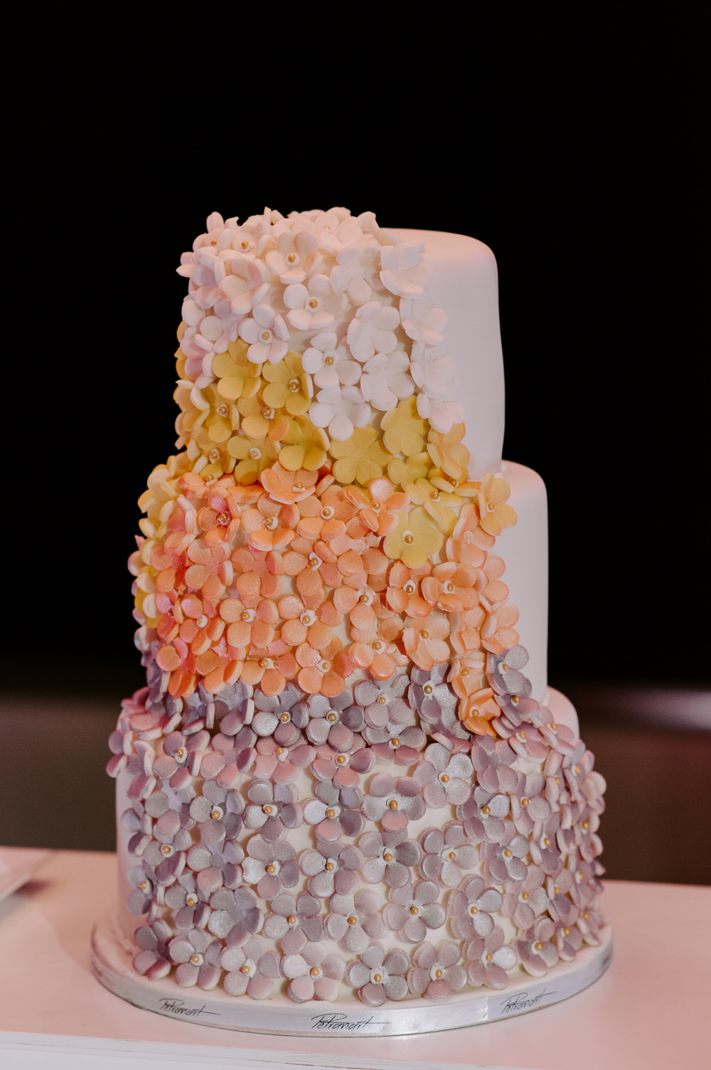 Buttercream Cake Flowers Floral Santorini Wedding Phosart Photography