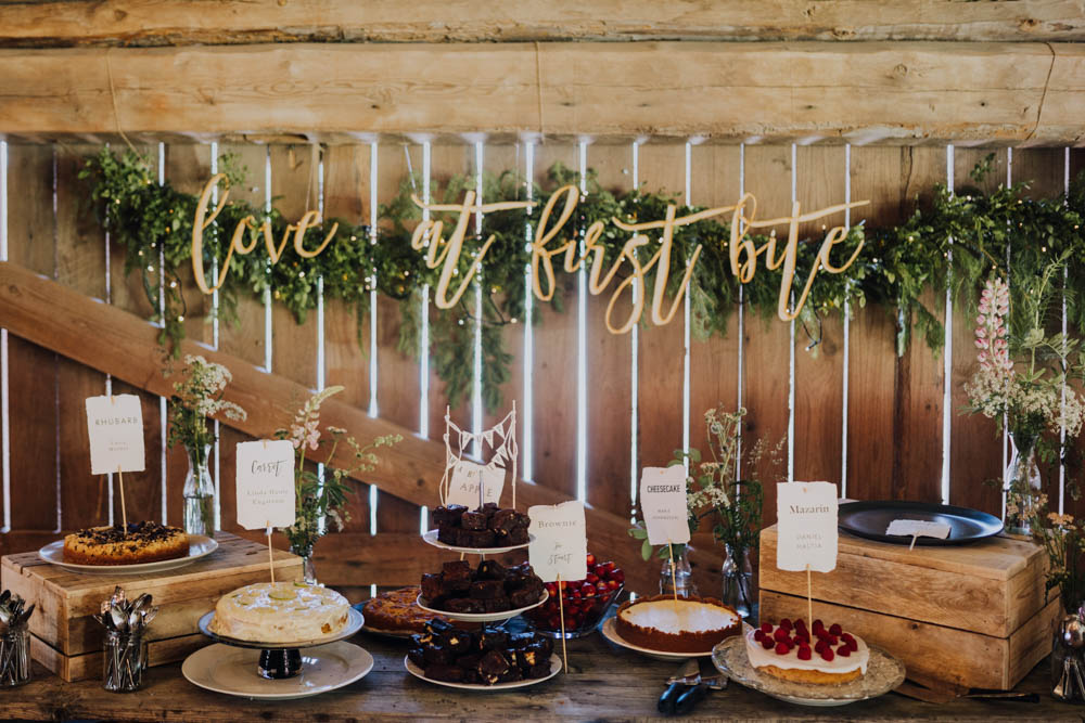 Cake Dessert Table Sweden Destination Wedding Clara Cooper Photography