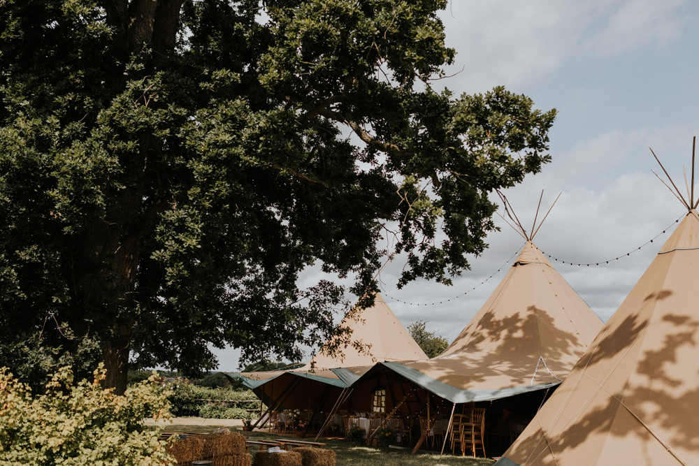 Tipi Wootton Farm Estate Wedding Kate Gray Photography