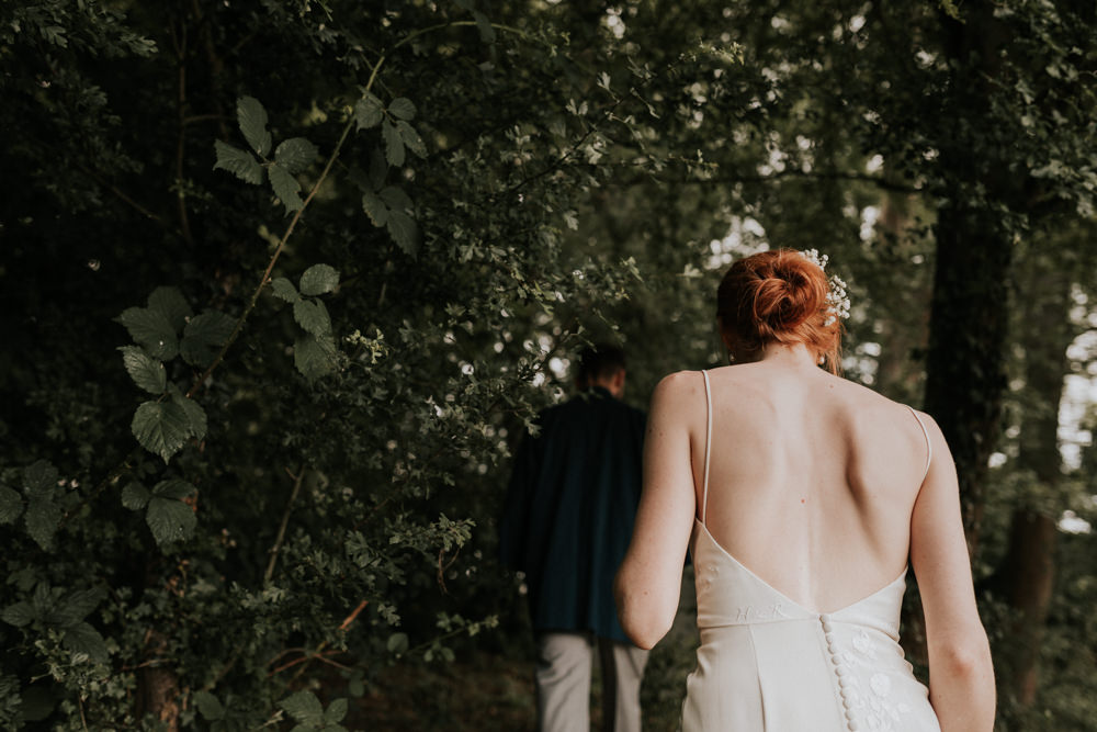 Hermione de Paula Dress Gown Bride Bridal Embroidery Personalised Wootton Farm Estate Wedding Kate Gray Photography