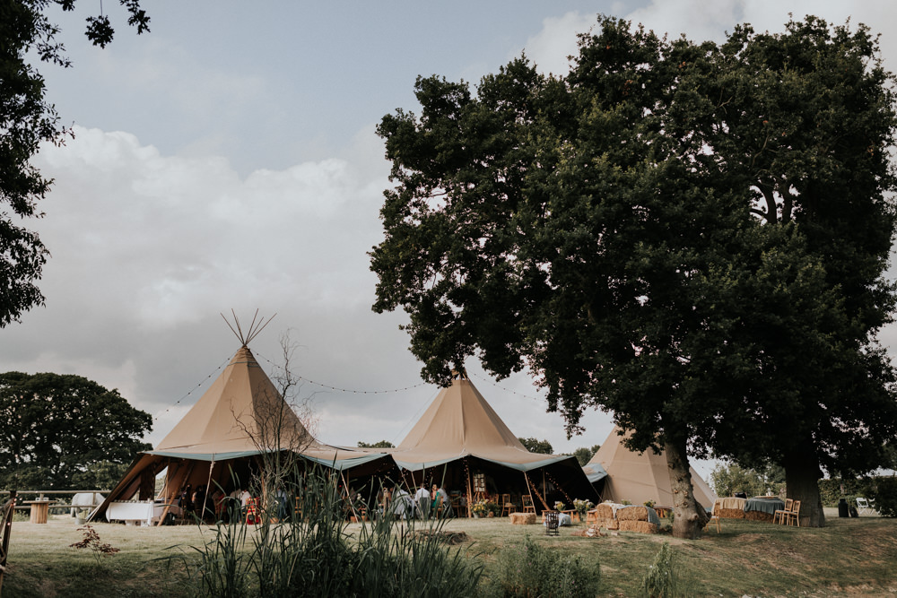 Tipi Reception Wootton Farm Estate Wedding Kate Gray Photography