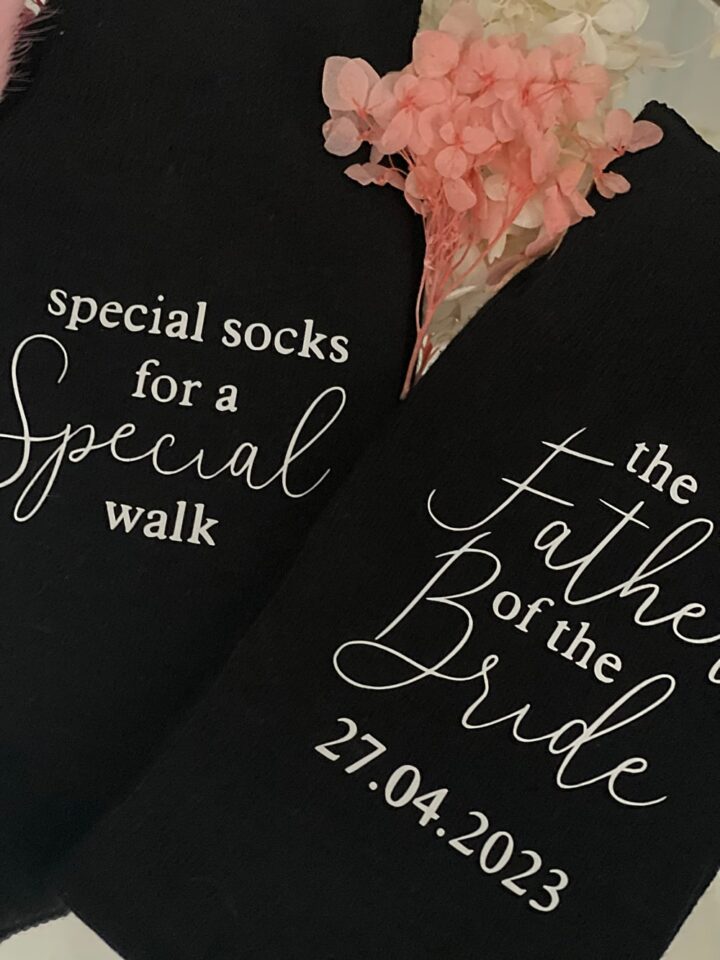 father wedding gift socks