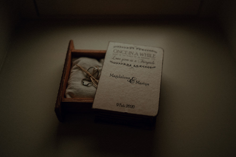 Ring Box Ashes Barns Wedding Belle Art Photography