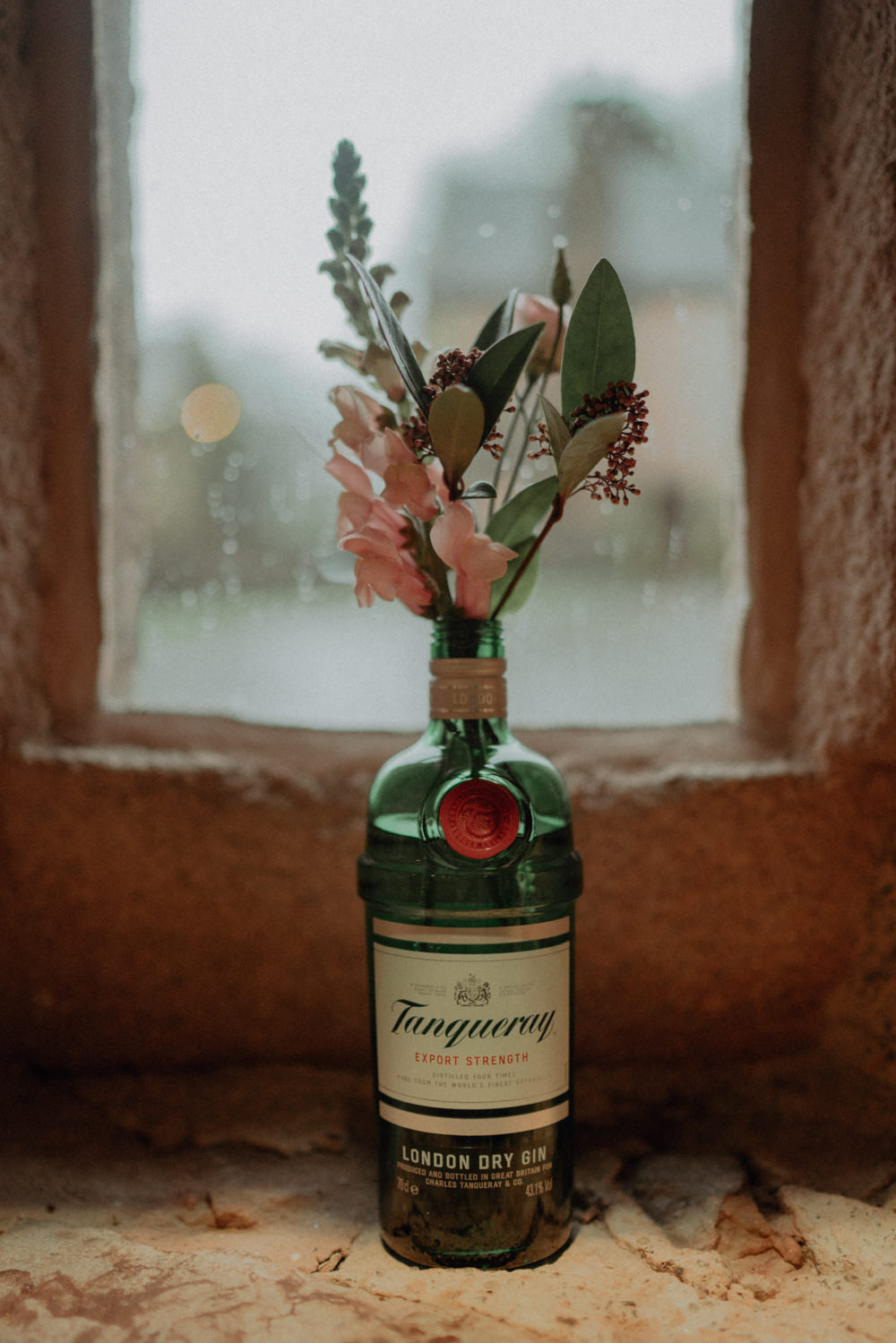 Bottle Flowers Ashes Barns Wedding Belle Art Photography