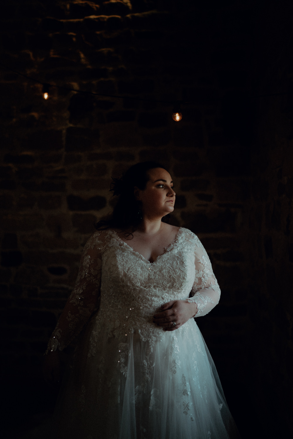 Dress Gown Bride Bridal Stella York Illusion Lace Sleeves Ashes Barns Wedding Belle Art Photography