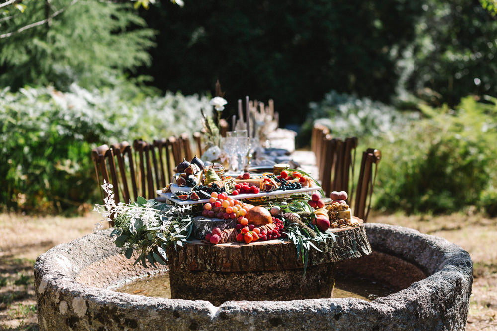 Grazing Table Platter Sharing Boconnoc Wedding Debs Alexander Photography