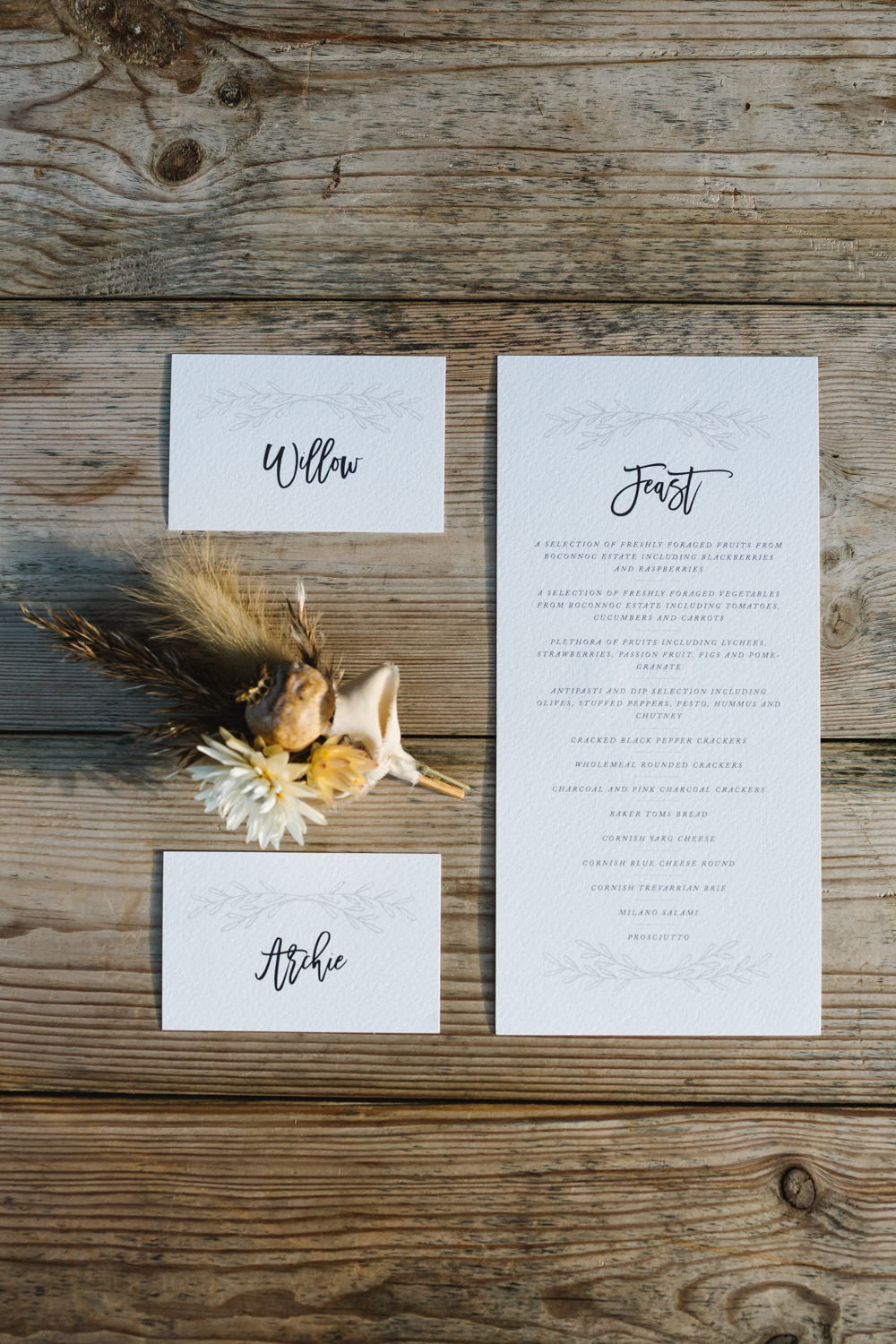 Stationery Invite Invitations Elegant Modern Calligraphy Boconnoc Wedding Debs Alexander Photography