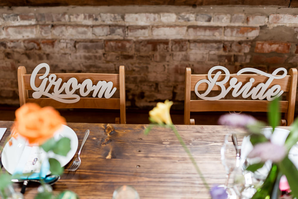 Bride Groom Chair Sign Bonhams Barn Wedding Will Patrick Photography