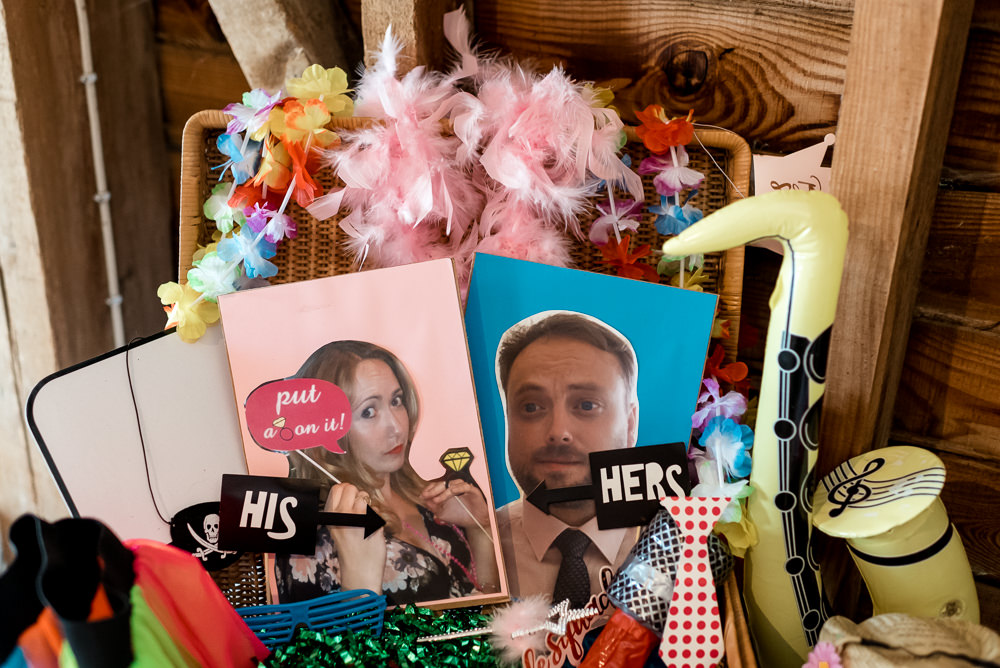 Photo Booth Props Bonhams Barn Wedding Will Patrick Photography
