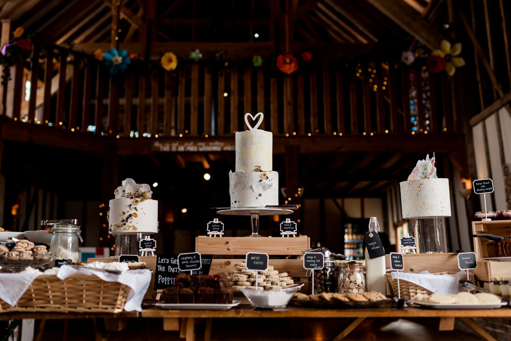 Cake Dessert Table Bonhams Barn Wedding Will Patrick Photography