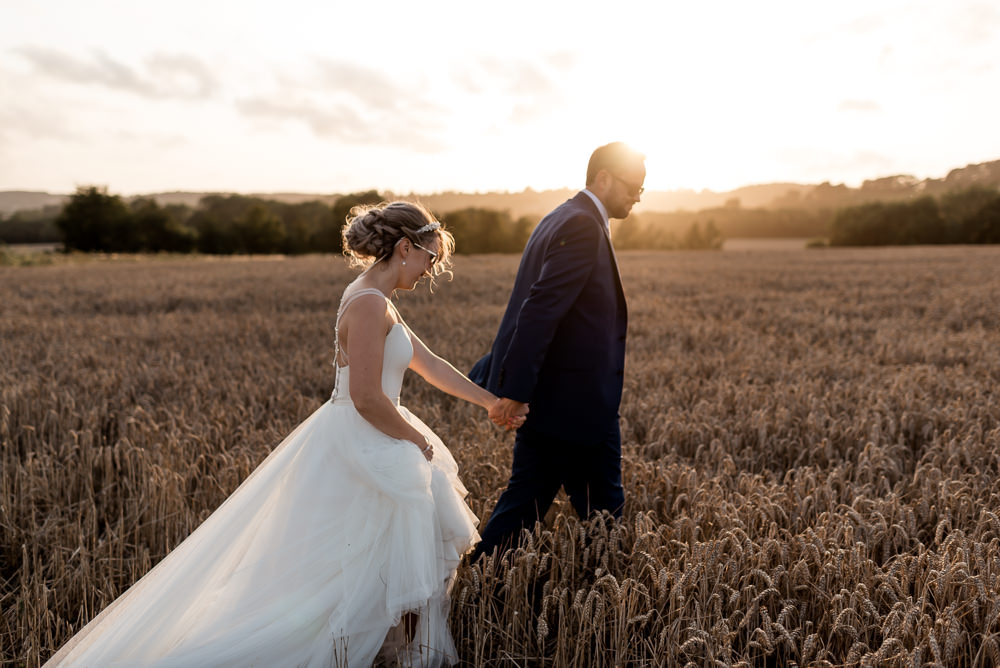 Bride Bridal Dress Gown A Line Sassi Holford Bonhams Barn Wedding Will Patrick Photography