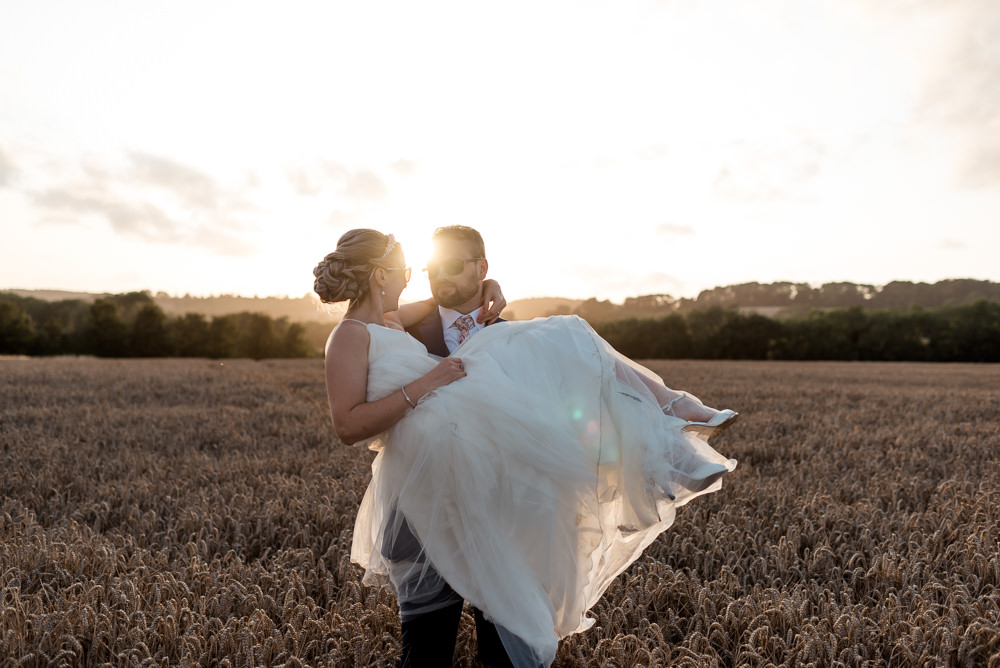 Bride Bridal Dress Gown A Line Sassi Holford Bonhams Barn Wedding Will Patrick Photography