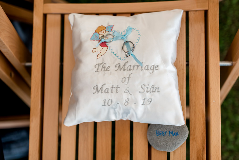 Ring Pillow Bonhams Barn Wedding Will Patrick Photography