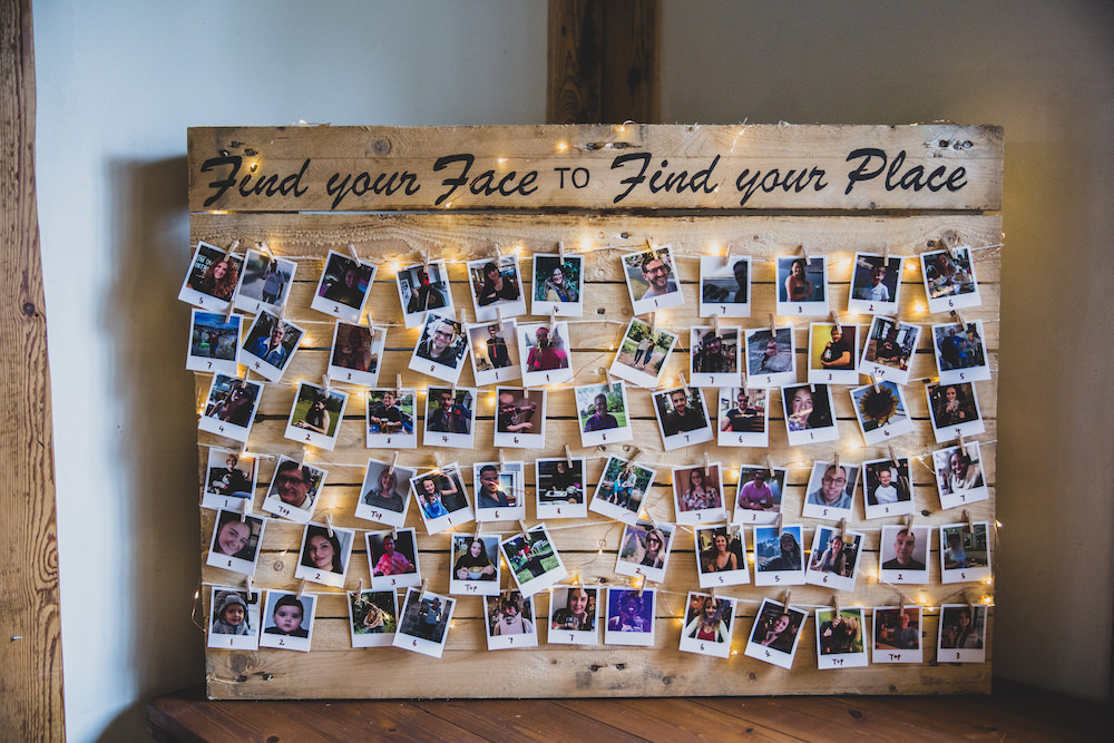 Table Plan Seating Chart Photo Burley Manor Wedding Becky Bailey Photographer