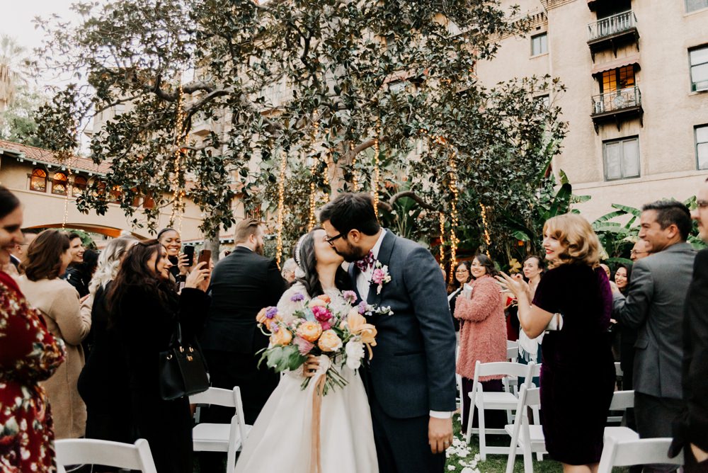 Outdoor Ceremony Flowers Fairy Lights California Wedding Wanderlust Creatives