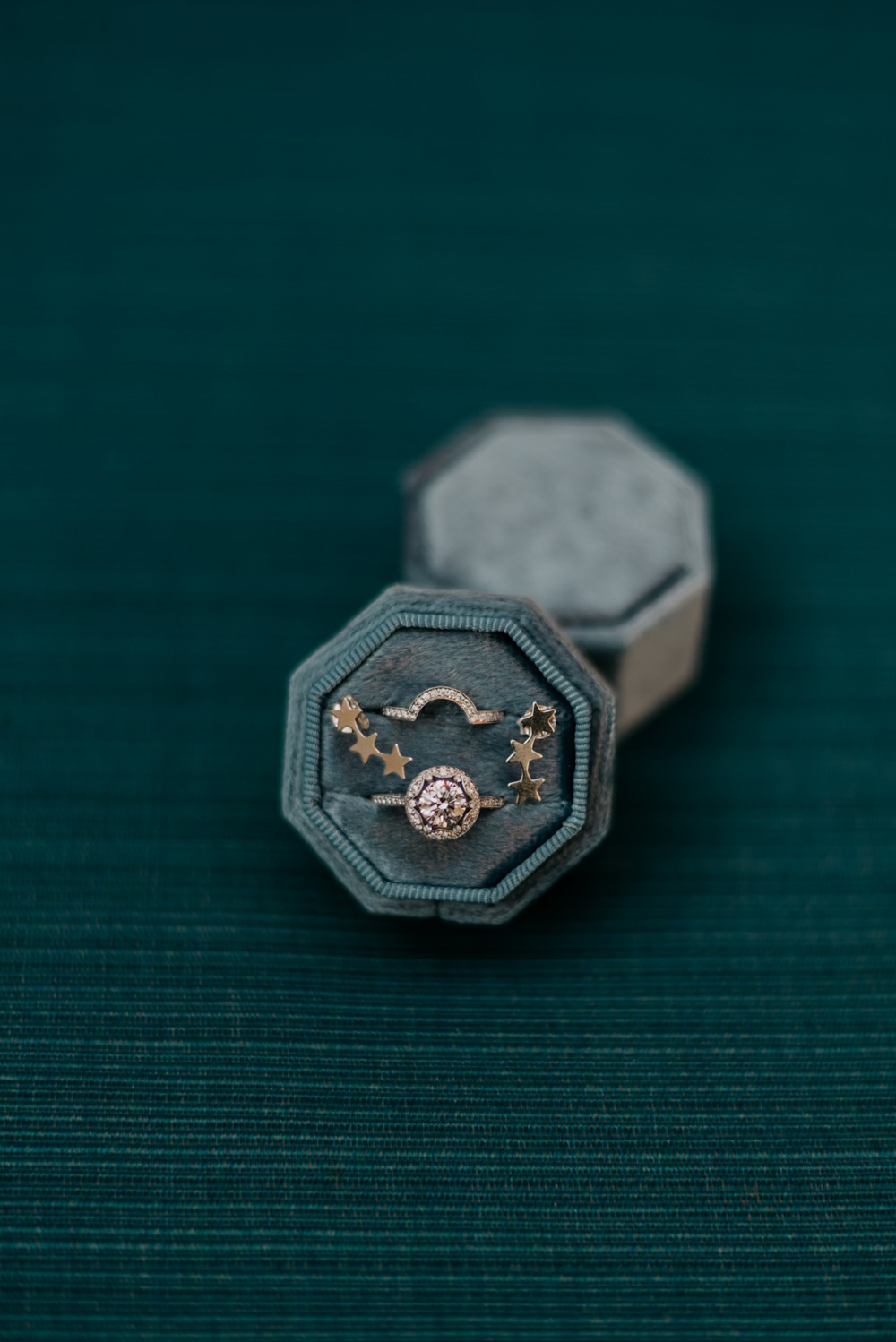 Rings Bands Velvet Box California Wedding Wanderlust Creatives