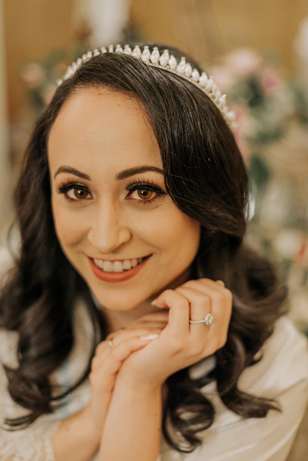 Bride Bridal Hair Make Up Crown Tiara California Wedding Wanderlust Creatives