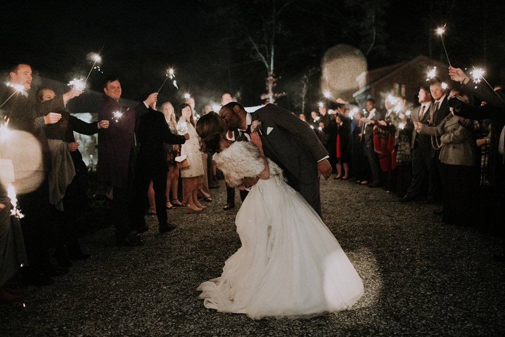 Sparklers Sparkler Send Off Exit Cedar Creek Ranch Wedding Dani Nicole Photography