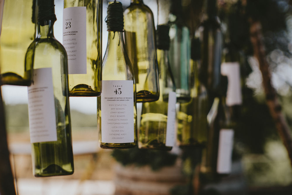 Wine Bottle Table Plan Seating Chart Chateau Lagorce Wedding Flawless Photography
