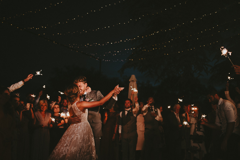 Sparklers Sparkler First Dance Chateau Lagorce Wedding Flawless Photography