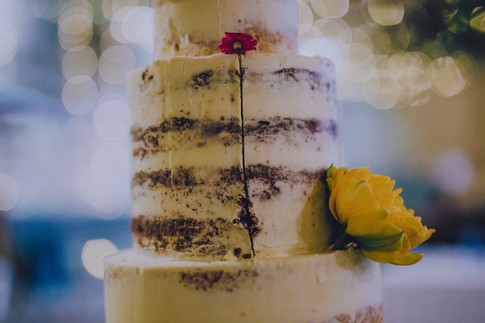Semi Naked Cake Comrie Croft Wedding John Elphinstone Stirling