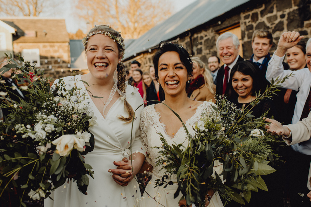 Bouquet Flowers Bride Bridal Foliage Greenery Comrie Croft Wedding Neil Thomas Douglas