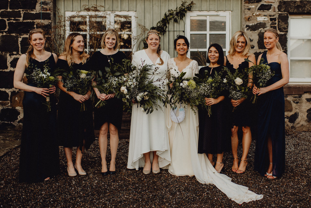 Bridesmaids Bridesmaid Dress Dresses Navy Blue Comrie Croft Wedding Neil Thomas Douglas
