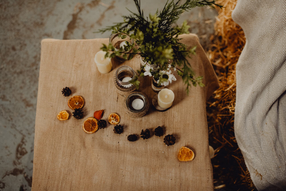 Table Flowers Fruit Comrie Croft Wedding Neil Thomas Douglas